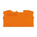 Wago END PLATE FOR 2002-1201, 0.8MM ORANGE,  2006-1292